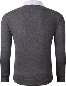 img 3 attached to AOLIWEN Thermal Underwear Cardigan Thicken Sports & Fitness