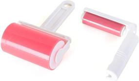 img 4 attached to 🧹 2-Piece Value Set of Sticky Master Lint Roller - Tapeless, Washable, Reusable Lint Remover & Travel-Sized Roller