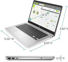img 2 attached to 💻 HP 14 Chromebook Laptop Computer - 2020 Flagship Edition, 14-inch HD SVA Anti-Glare Display, Intel Celeron N5000 Processor, 4GB DDR4, 64GB eMMC, Backlit Keyboard, WiFi, Webcam, Chrome OS