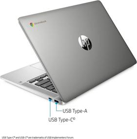 img 1 attached to 💻 HP 14 Chromebook Laptop Computer - 2020 Flagship Edition, 14-inch HD SVA Anti-Glare Display, Intel Celeron N5000 Processor, 4GB DDR4, 64GB eMMC, Backlit Keyboard, WiFi, Webcam, Chrome OS