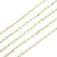 🔗 carafast 33ft solid brass cable chains link with 20 lobster clasps and 50 jump rings - dainty 3.13mm gold chain for jewelry making logo