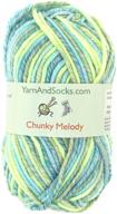 🧶 chunky melody sea mist yarn - premium wool-acrylic blend - 100g/skein, medium weight logo