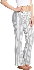 img 2 attached to 👖 Roxy Women's Oceanside Yarn Dye Trouser