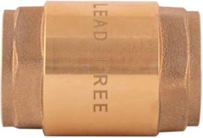 img 1 attached to 🔧 3/4-Inch IPS Brass In-Line Check Valve by EZ-FLO, Model 20403LF