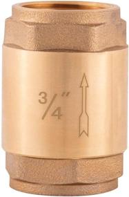 img 4 attached to 🔧 3/4-Inch IPS Brass In-Line Check Valve by EZ-FLO, Model 20403LF