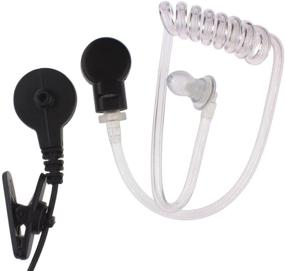 img 1 attached to 🎧 AOER 2-Pin Nipple Covert Acoustic Tube Earpiece Headset featuring PTT, VOX Mic for Kenwood Nexedge Puxing Wouxun Radio