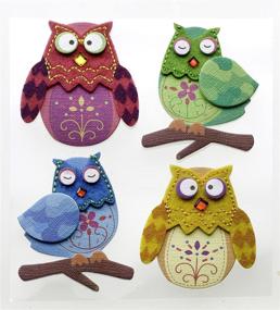 img 2 attached to 🦉 Jolee's Boutique Dimensional Stickers: Delightful Stitched Owls for Crafts & Scrapbooking
