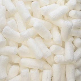 img 2 attached to 📦 Recycled Anti Static Packing Peanuts Popcorn Tube Shape Loose Fill - 1/4 Cubic Feet, White | Magicwater Supply