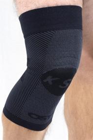 img 4 attached to 🔥 OrthoSleeve Knee Brace XL for ACL, MCL, Injury Recovery, Meniscus Tear, knee pain, aching knees, patellar tendonitis, and arthritis - Single, Black"