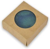 🧼 kraft square soap box with round window - 100% recycled materials - homemade soap packaging - made in usa! - 50 pack logo
