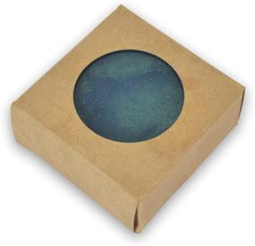 img 1 attached to 🧼 Kraft Square Soap Box with Round Window - 100% Recycled Materials - Homemade Soap Packaging - Made in USA! - 50 Pack