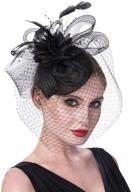 👒 stylish black fascinators headband: women's kentucky fm04 accessories logo