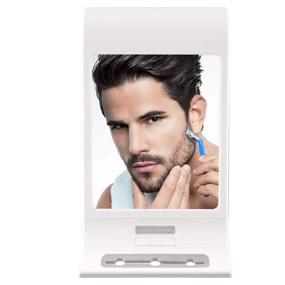 img 4 attached to 🪞 Fogless LED Lighted Shower Mirror: Achieve Fog-Free Shaving with Zadro's Secure Hold Mounting in White (ZW20TW)