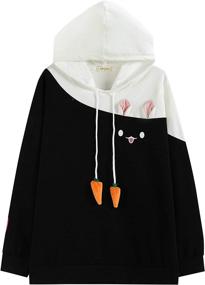 img 4 attached to 🐰 Cute Bunny Sweatshirt for Girls: Aza Boutique's Delightful Offering