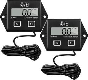 img 4 attached to 🕐 Digital Hour Meter Tachometer for Small Engines - Replaceable Battery, Waterproof - Ideal for Lawn Mowers, Tractors, Generators, Snowmobiles, Chainsaws, Motorcycles - 2 Stroke, 4 Stroke Compatibility