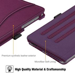 img 2 attached to 📱 Fintie Case for Samsung Galaxy Tab A 8.4 2020 - Corner Protection, Multi-Angle Viewing Stand, Purple