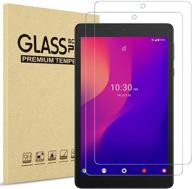 🔍 [2 pack] procase tempered glass screen protector for alcatel joy tab 2 2020 release (model: 9032z) / joy tab/joy tab kids and alcatel 3t tablet 8-inch - clear film guard screen protector logo