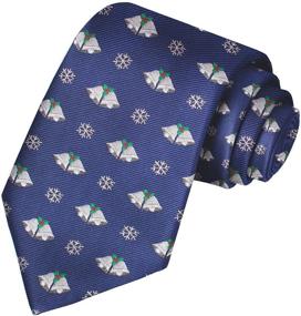 img 4 attached to 🎅 Get Festive with KissTies Snowflakes Necktie – Perfect Men's Accessory for the Holiday Season!