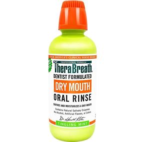 img 3 attached to Dentist Recommended TheraBreath Oral Rinse for Dry Mouth, Tingling Mint, 16 oz (Pack of 2)