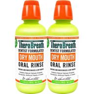 dentist recommended therabreath oral rinse for dry mouth, tingling mint, 16 oz (pack of 2) logo