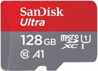 sandisk ultra micro sdxc uhs-i card 128gb a1 120mb/s: enhanced storage performance with sdsqua4-128g-gn6mn logo
