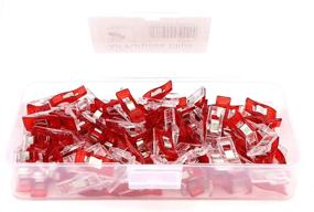 img 3 attached to 📎 iExcell 100 Pcs Red Craft Clips - Ideal for Sewing, Quilting, Crafters, Crochet, and Knitting - Topnotch All-Purpose Clips