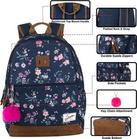 img 3 attached to Trailmaker Modern Backpack Fashion College Backpacks for Kids' Backpacks