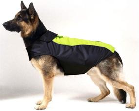 img 4 attached to 🐶 Flashseen Lightweight Waterproof Dog Raincoat with Reflective Strip & Leash Hole - Winter Dog Vest with Warm Rain Coats for Safety and Comfort