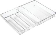 efficiently organize your kitchen with the idesign linus expandable drawer organizer - clear логотип