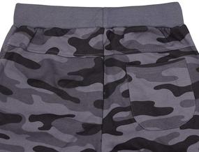 img 2 attached to KISBINI Cotton Camouflage Sweatpants Children