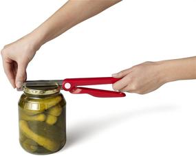 img 1 attached to Effortless Convenience: Chef'n Ajar Jar Opener, Cherry - A Must-Have Kitchen Tool