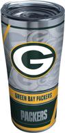 🏈 tervis 20oz stainless steel nfl green bay packers insulated tumbler cup - triple walled, keeps drinks cold & hot, edge design logo