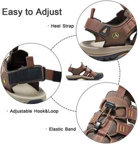 img 1 attached to AMIDEWA Adjustable Fisherman 👞 Sandals - Athletic and SEO-friendly!