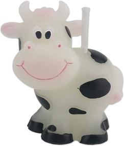 img 2 attached to 🐮 TIHOOD Creative Cow Cartoon Birthday Candle: Smokeless Cake Topper and Party Decoration, Perfect Gift and Party Supplies