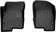 🔧 enhanced maxliner floor mats set in black for 2007-2012 dodge caliber & 2007-2017 jeep patriot/compass (old body style) logo