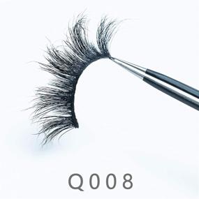 img 2 attached to Fluffy Eyelashes Natural Durable 13 20Mm
