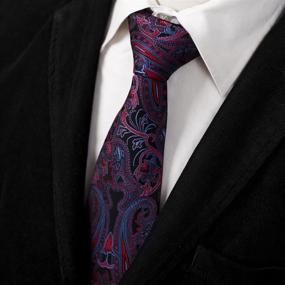 img 3 attached to 💼 Elegant Paisley Microfiber Romance: Explore Epoint Boys' Accessories with Classy Neckties (EAAB0124)