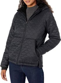 img 4 attached to 🧥 Water-Resistant Long Sleeve Sherpa Lined Puffer Jacket with Hood for Women - Amazon Essentials