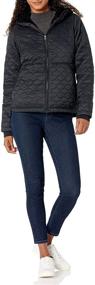 img 1 attached to 🧥 Water-Resistant Long Sleeve Sherpa Lined Puffer Jacket with Hood for Women - Amazon Essentials