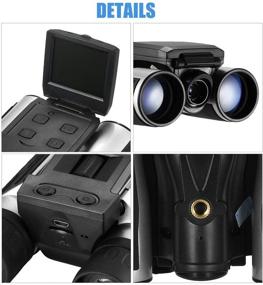 img 3 attached to 📸 Vazussk 2" HD Digital Binoculars Camera: Capture 5MP Videos and Photos for Bird Watching and Football with 16GB TF Card