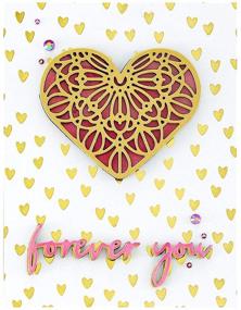 img 3 attached to Spellbinders Scattered Hearts Background Glimmer