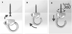 img 2 attached to 🐘 Никелевая потолочная подвеска с изображением слона от Hangman Products