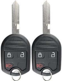 img 4 attached to 🔑 Pack of 2 KeylessOption Replacement Car Key Fob with Uncut Blank Ignition Key for CWTWB1U793 - Keyless Entry Remote Control