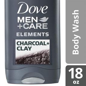 img 3 attached to 🧖 Dove Men+Care Elements Body Wash - Charcoal+Clay 18 oz | Efficiently Cleanses & Nourishes Skin, Eliminating Bacteria