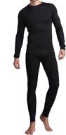 👕 men's soft fleece thermal set - american casual long johns shirt and pants, 2pc logo