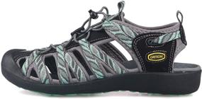 img 3 attached to 👟 GRITION Women's Closed Toe Hiking Sandals: Water Shoes for Adventure, Outdoor Sports, and Summer Trails