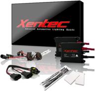 🔵 комплект лампы ксенонового газоразрядного типа xentec 9005 8000k hid вместе с 2 x 35w цифровым компактным балластом - светло-синий (совместим также с 9011, 9055, 9145, hb3, h12) логотип