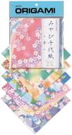 🌸 aitoh floral print origami paper - 40 sheets, 5.875" by 5.875" - stunning designs for origami enthusiasts logo