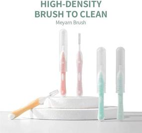 img 2 attached to 🦷 Meyarn Interdental Brush for Braces: 50-Count Tooth Floss for Optimal Oral Hygiene and Teeth Care - 0.7mm Moderate Size