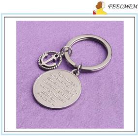 img 2 attached to FEELMEM Encouragement Keychain: Whispering Inspirational Girls' Jewelry for Enhanced SEO